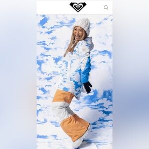 Roxy Chloe Kim *Woodrose* Technical Snow Pants in Mock Orange. NWT•Small